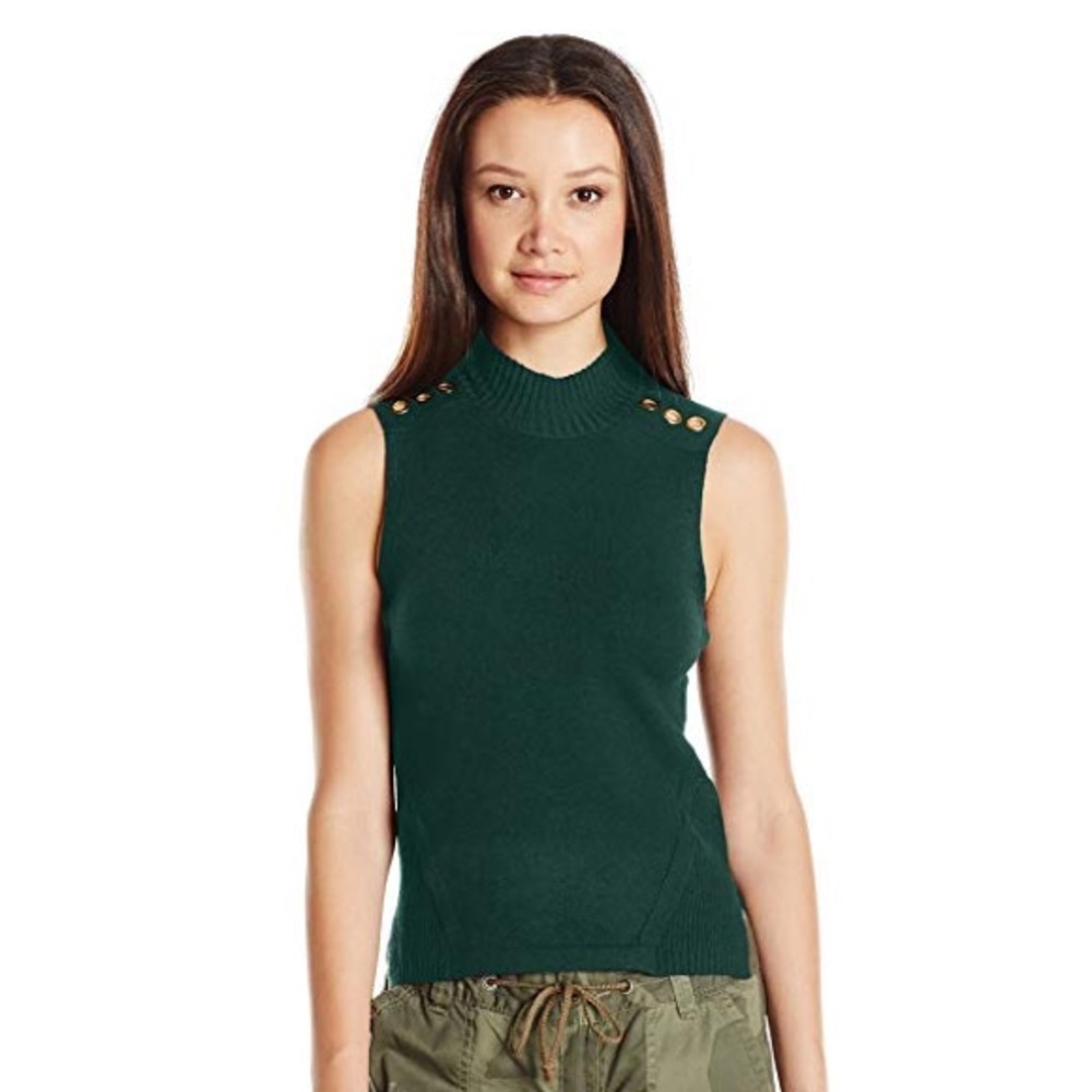 Xoxo Grommet Mock Neck Sweater